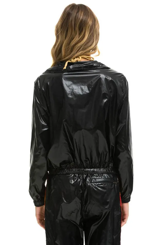 Women Outerwear Aviator Nation BASIC WINDBREAKER 8211 BLACK