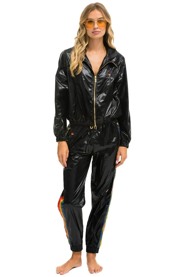 Women Outerwear Aviator Nation BASIC WINDBREAKER 8211 BLACK