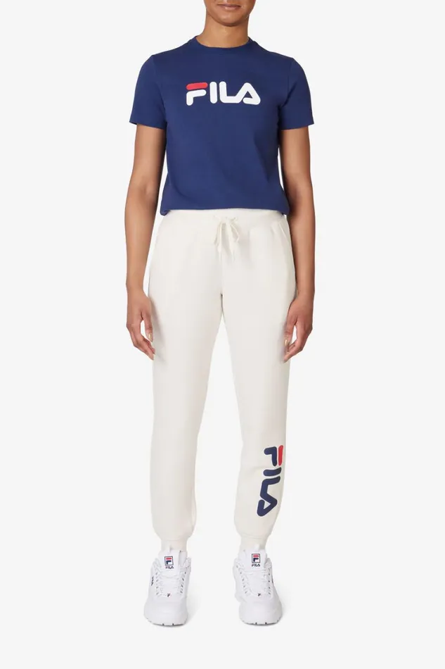 Women Pants and Shorts Fila Classic Fila Logo Jogger 920 Gardenia