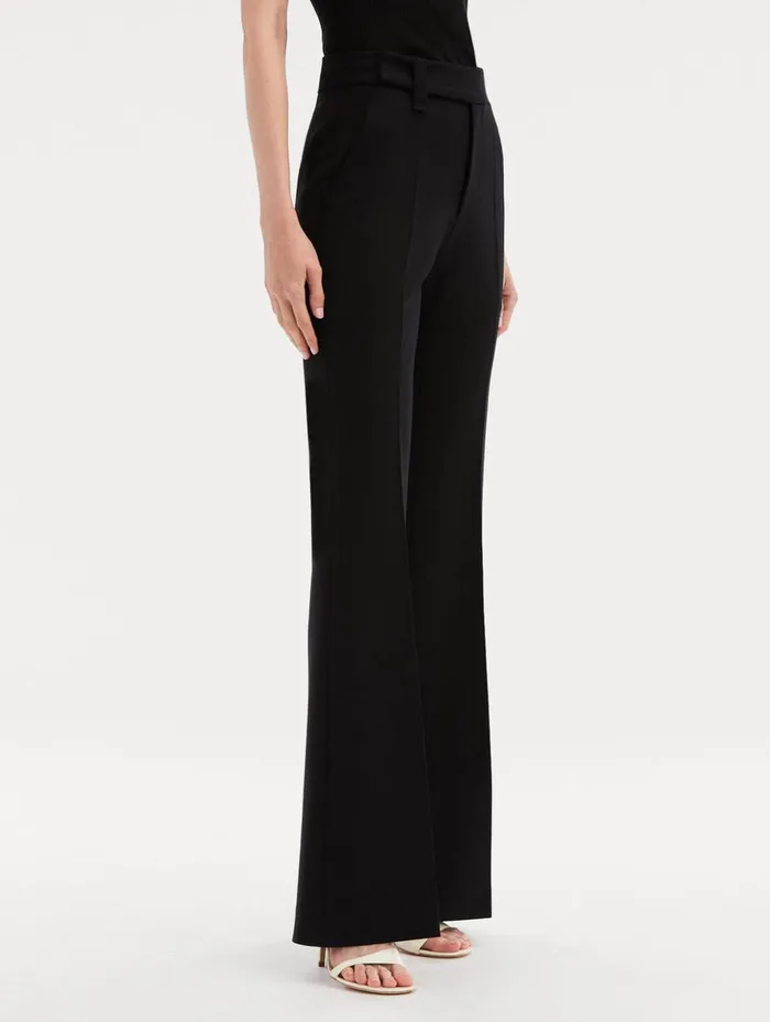 Women Pants and Skirts Oscar De La Renta Zip Front Flare Leg Pant Black Women Pants and Skirts Oscar De La Renta Zip Front Flare Leg Pant Black