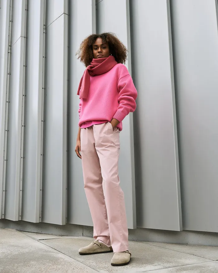 Women Pants Colorfulstandard Organic Twill Pants 8211 Faded Pink
