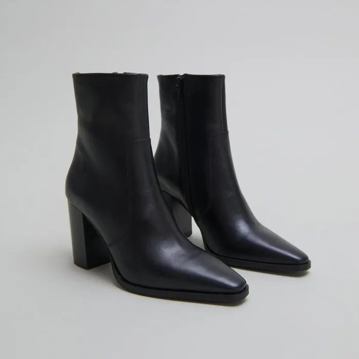 Women Pointed Toe Ankle Boots Black JONAK Ankle Boots Lowboots