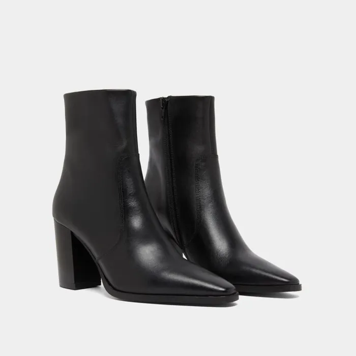 Women Pointed Toe Ankle Boots Black JONAK Ankle Boots Lowboots