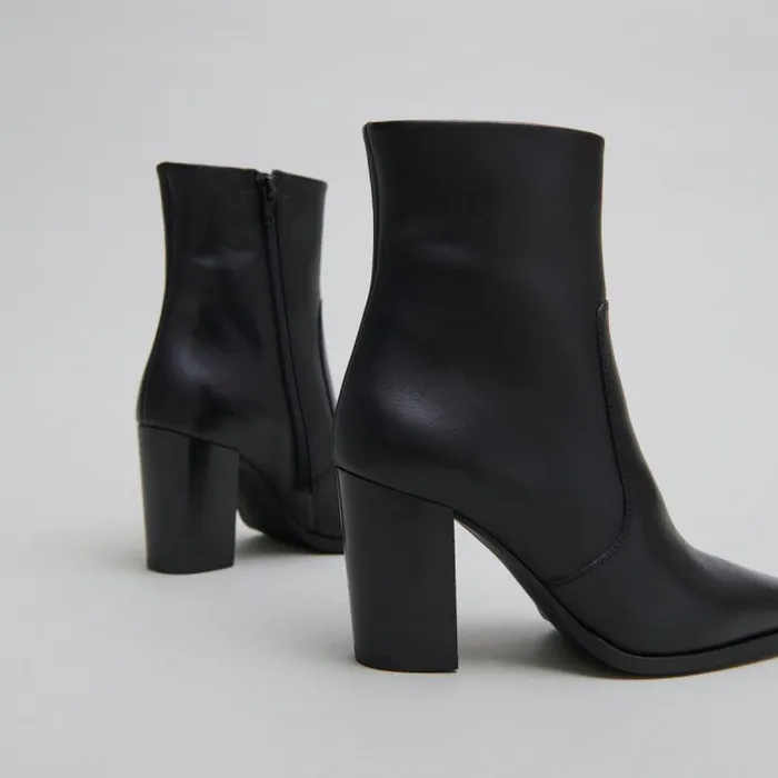 Women Pointed Toe Ankle Boots Black JONAK Ankle Boots Lowboots