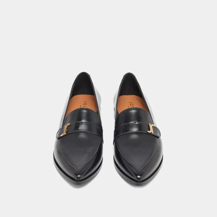 Women Pointedtoe Loafers Black JONAK Loafers