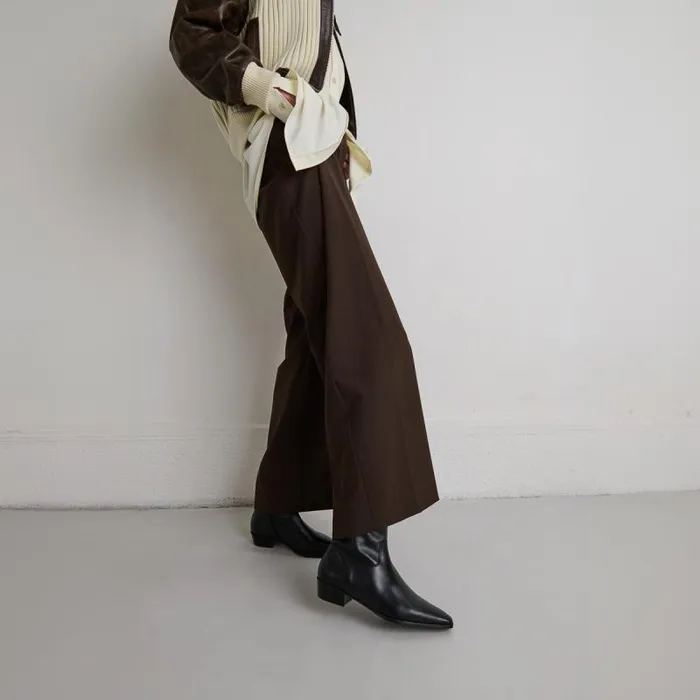 Women Pointedtoe Lowboots Black JONAK Ankle Boots Lowboots