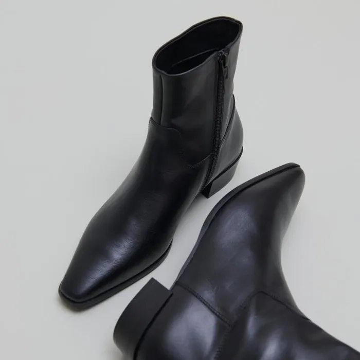 Women Pointedtoe Lowboots Black JONAK Ankle Boots Lowboots