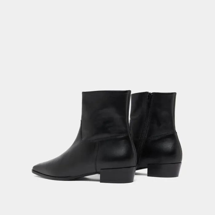 Women Pointedtoe Lowboots Black JONAK Ankle Boots Lowboots