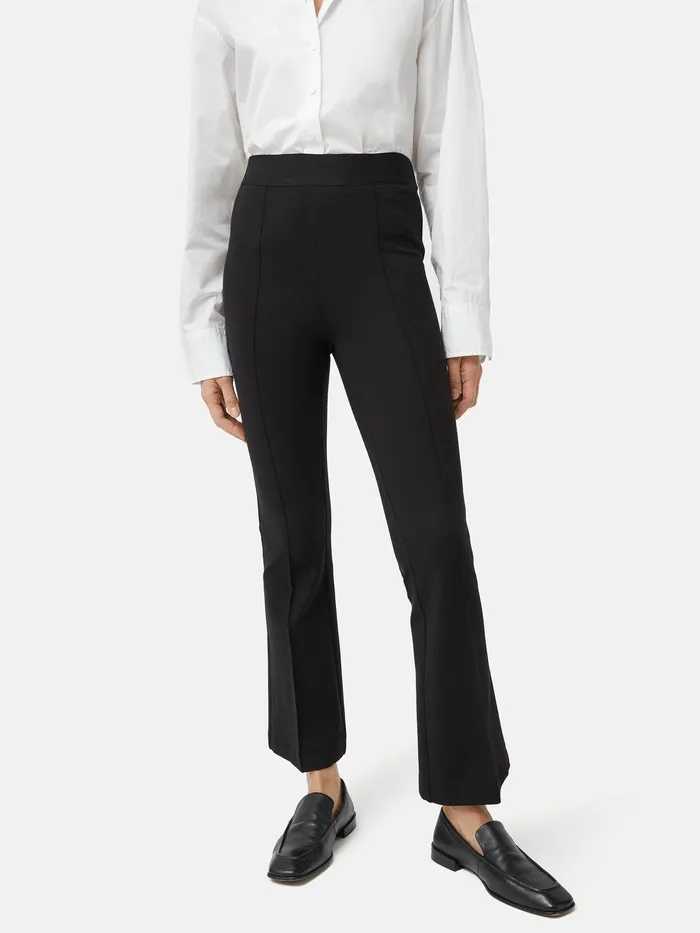 Women Ponte Kickflare Trouser Black Jigsaw Trousers