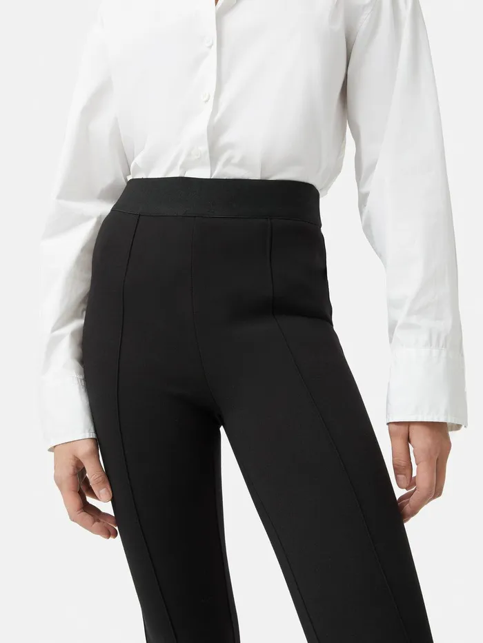 Women Ponte Kickflare Trouser Black Jigsaw Trousers