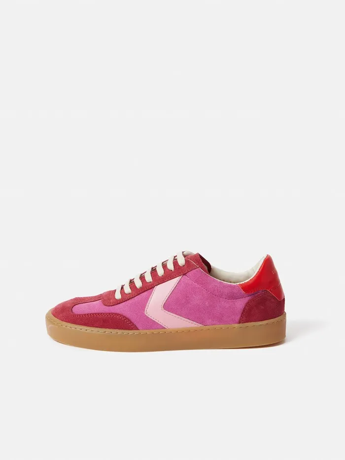 Women Portland Vintage Classic Trainer Pink Jigsaw Trainers