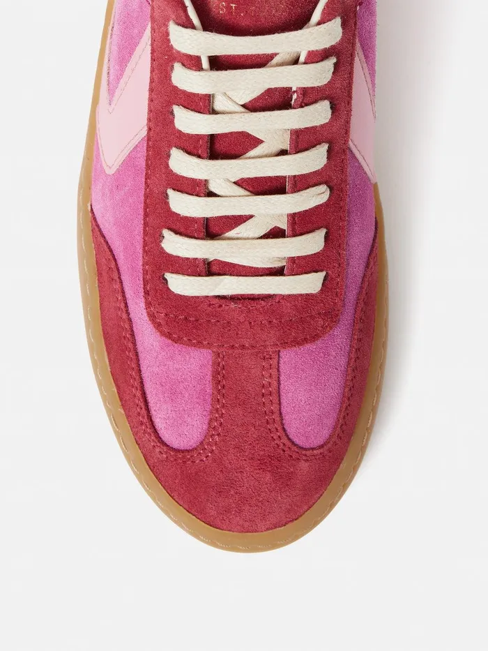 Women Portland Vintage Classic Trainer Pink Jigsaw Trainers