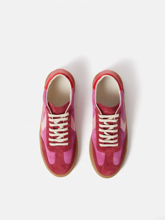 Women Portland Vintage Classic Trainer Pink Jigsaw Trainers