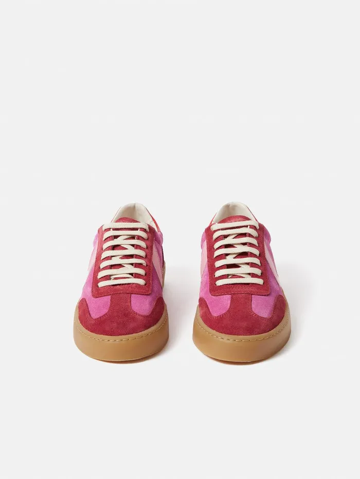 Women Portland Vintage Classic Trainer Pink Jigsaw Trainers