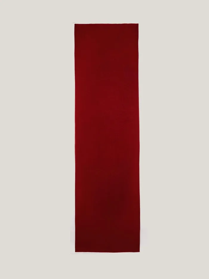 Women Pure Cashmere Blanket Scarf Red Jigsaw Knitwear and Cashmere