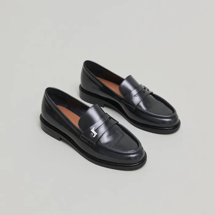 Women Roundtoe Loafers Grey JONAK Loafers Women Roundtoe Loafers Grey JONAK Loafers