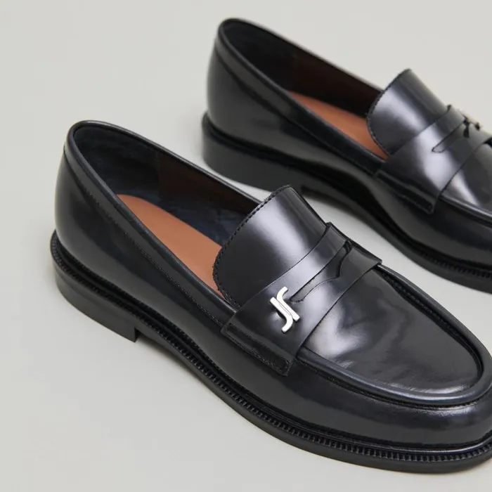 Women Roundtoe Loafers Grey JONAK Loafers Women Roundtoe Loafers Grey JONAK Loafers