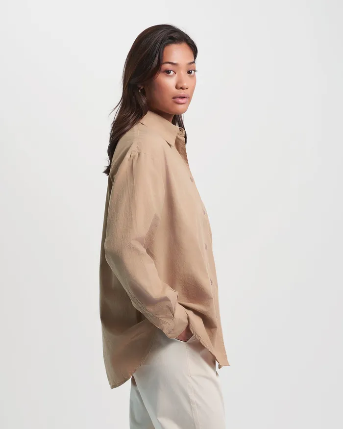 Women Shirts Colorfulstandard Organic Oversized Shirt 8211 Light Aqua