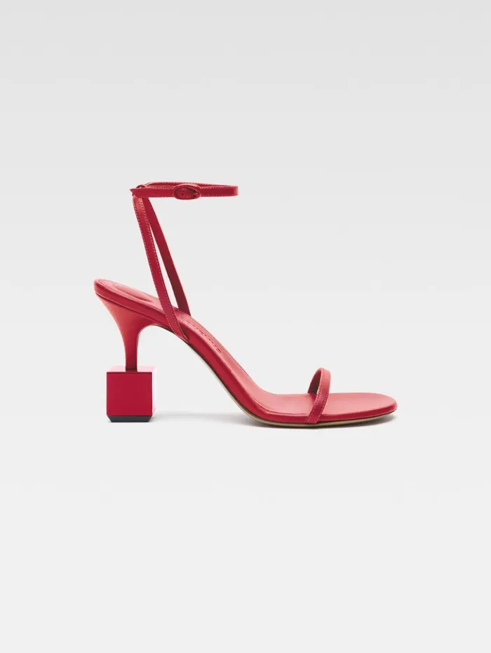 Women Shoes JACQUEMUS The Bisou Sandals Red