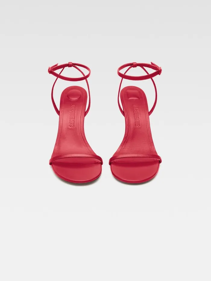 Women Shoes JACQUEMUS The Bisou Sandals Red Women Shoes JACQUEMUS The Bisou Sandals Red