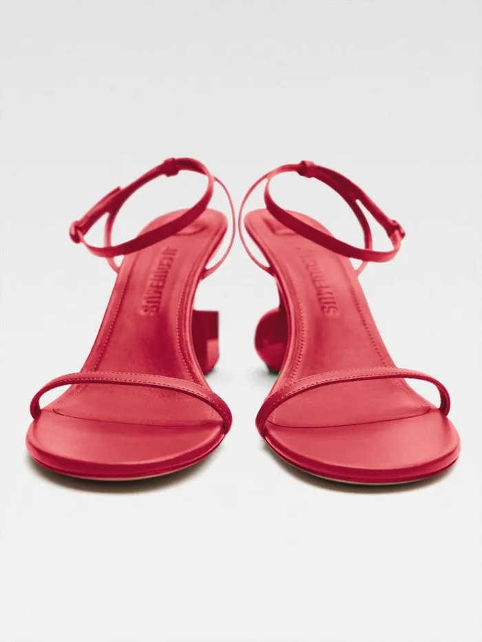 Women Shoes JACQUEMUS The Bisou Sandals Red Women Shoes JACQUEMUS The Bisou Sandals Red