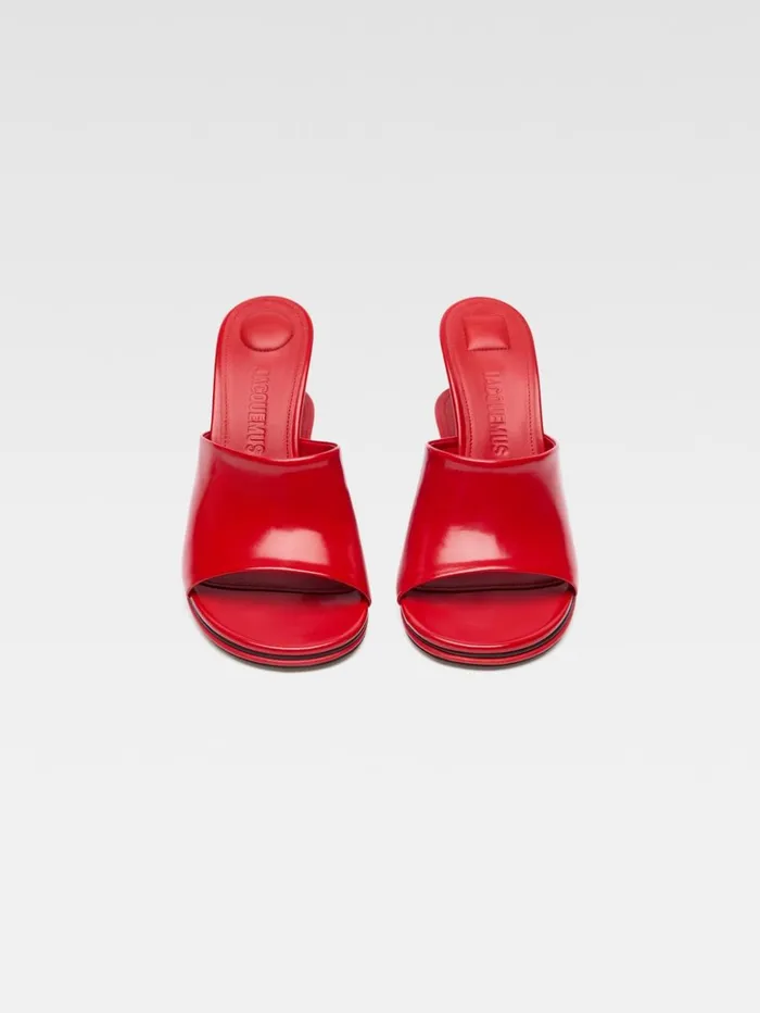 Women Shoes JACQUEMUS The Double Mules Red