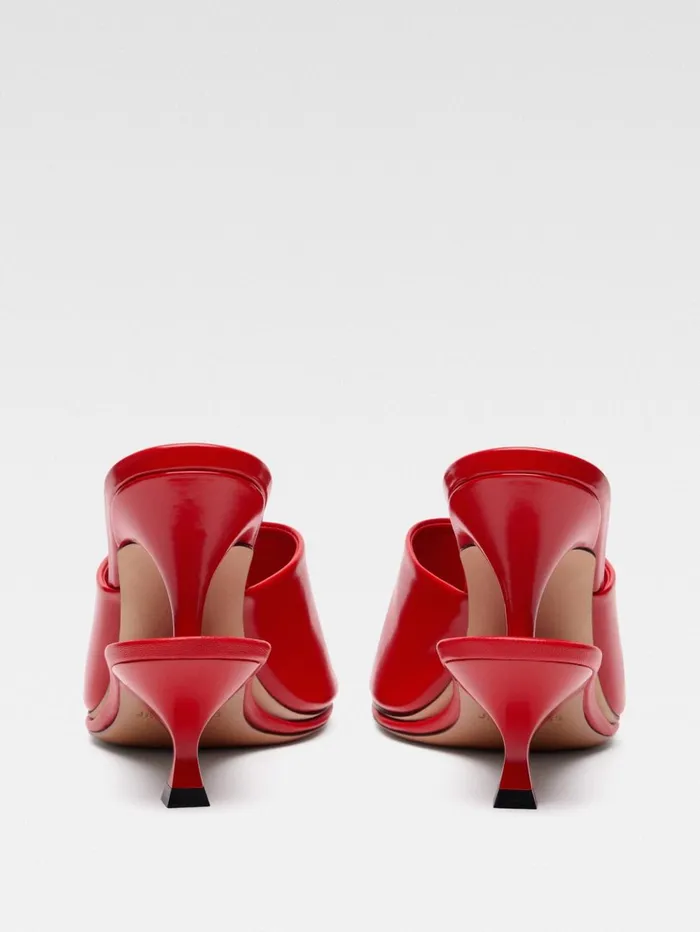 Women Shoes JACQUEMUS The Double Mules Red
