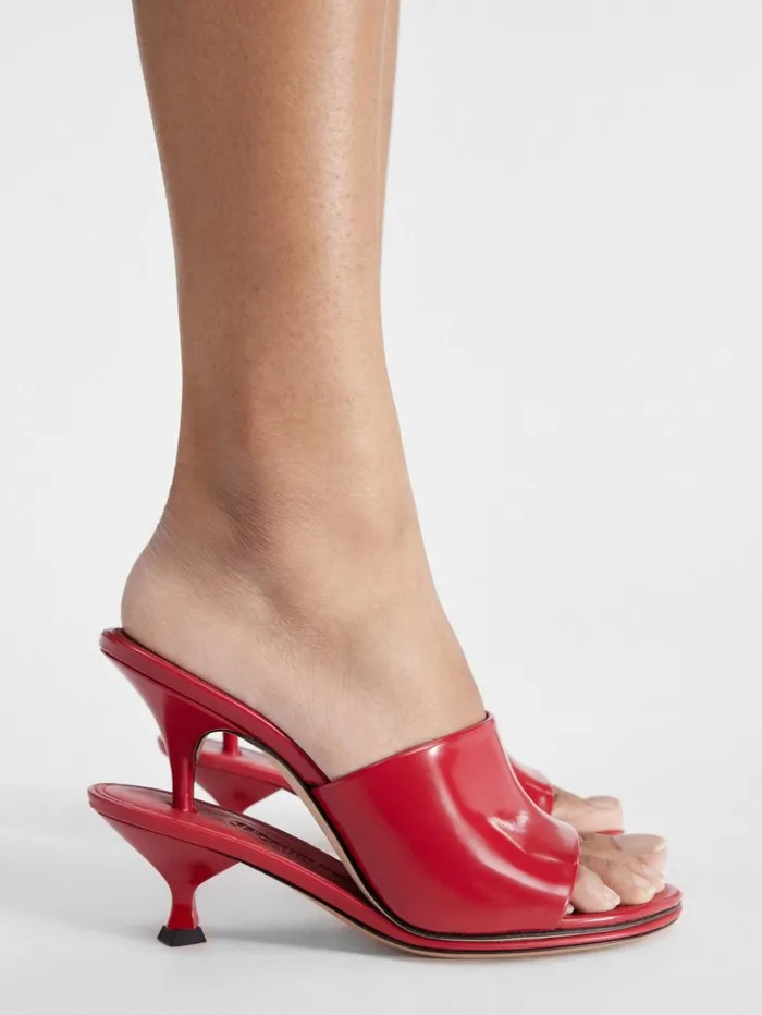Women Shoes JACQUEMUS The Double Mules Red