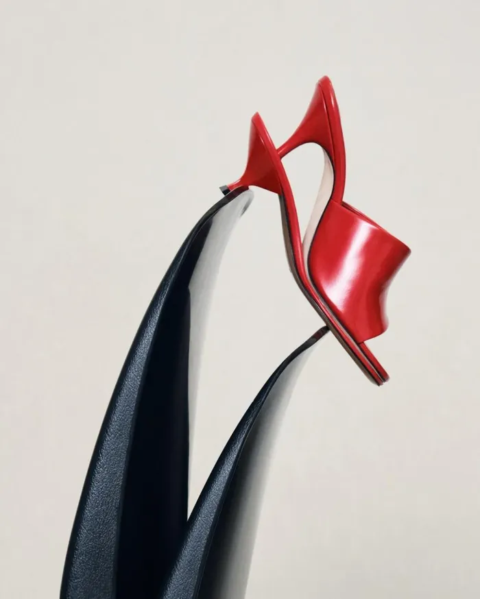 Women Shoes JACQUEMUS The Double Mules Red