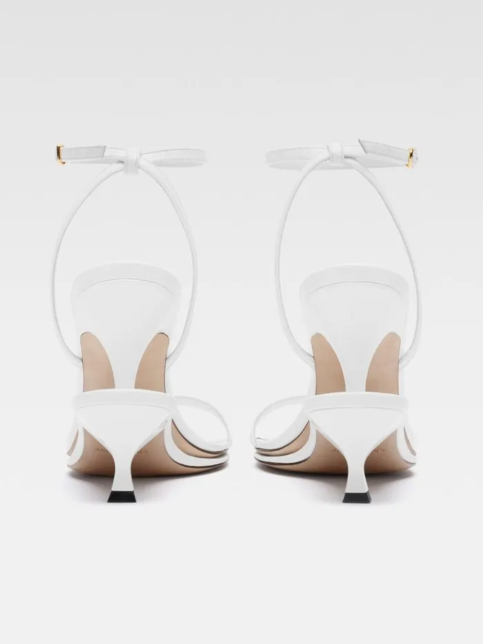 Women Shoes JACQUEMUS The Double Sandals White Women Shoes JACQUEMUS The Double Sandals White