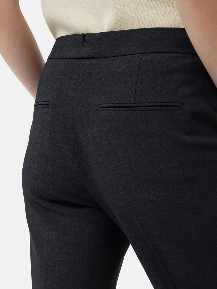 Women Short Crosshatch Mason Trouser Navy Jigsaw Trousers