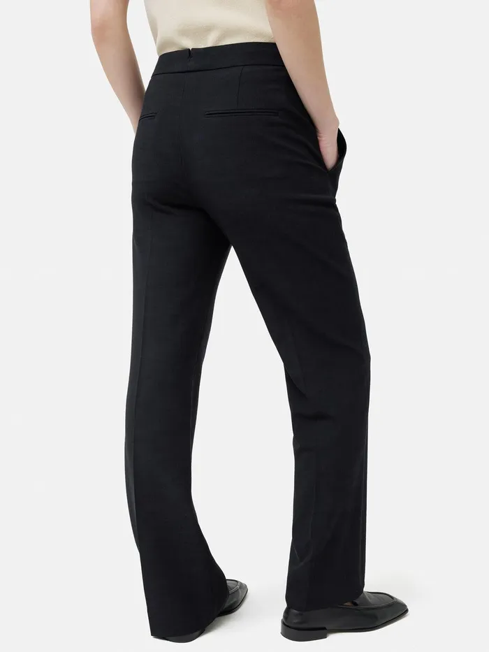 Women Short Crosshatch Mason Trouser Navy Jigsaw Trousers