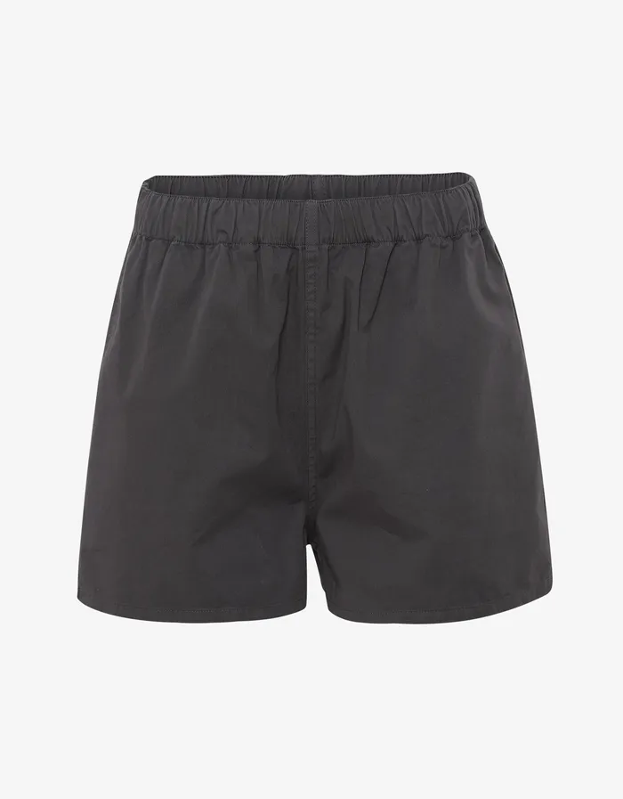 Women Shorts Colorfulstandard Women Organic Twill Shorts 8211 Lava Grey