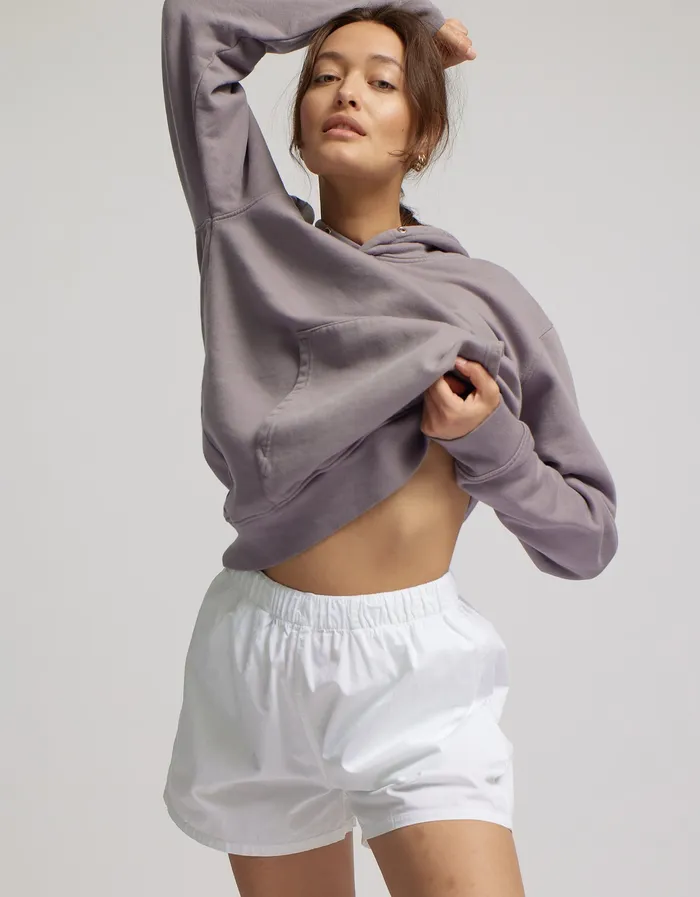 Women Shorts Colorfulstandard Women Organic Twill Shorts 8211 Lava Grey