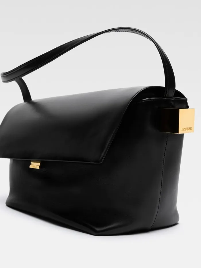 Women Shoulder Bags JACQUEMUS The Large Rond Carr Black