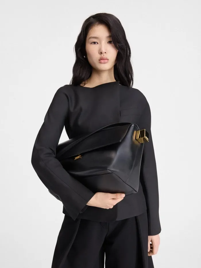 Women Shoulder Bags JACQUEMUS The Large Rond Carr Black