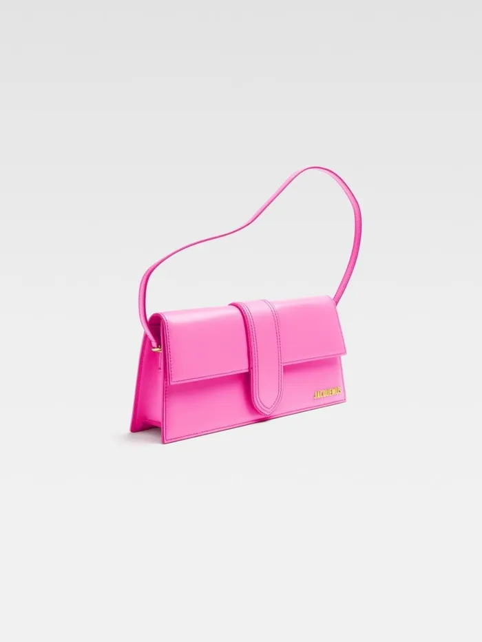 Women Shoulder Bags JACQUEMUS The Long Bambino Pink Women Shoulder Bags JACQUEMUS The Long Bambino Pink