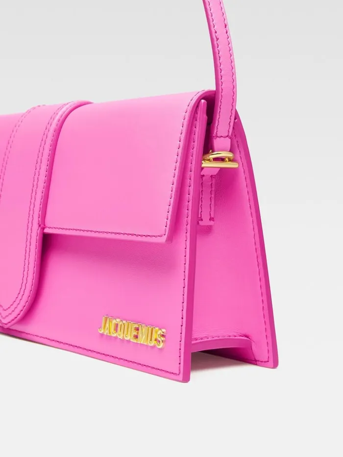 Women Shoulder Bags JACQUEMUS The Long Bambino Pink Women Shoulder Bags JACQUEMUS The Long Bambino Pink