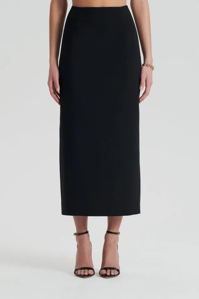 Women Skirts Scanlan Theodore CADY PENCIL SKIRT BLACK Women Skirts Scanlan Theodore CADY PENCIL SKIRT BLACK