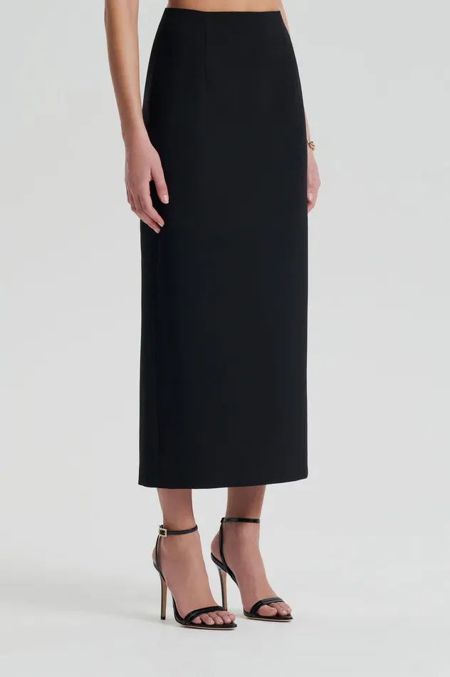 Women Skirts Scanlan Theodore CADY PENCIL SKIRT BLACK Women Skirts Scanlan Theodore CADY PENCIL SKIRT BLACK
