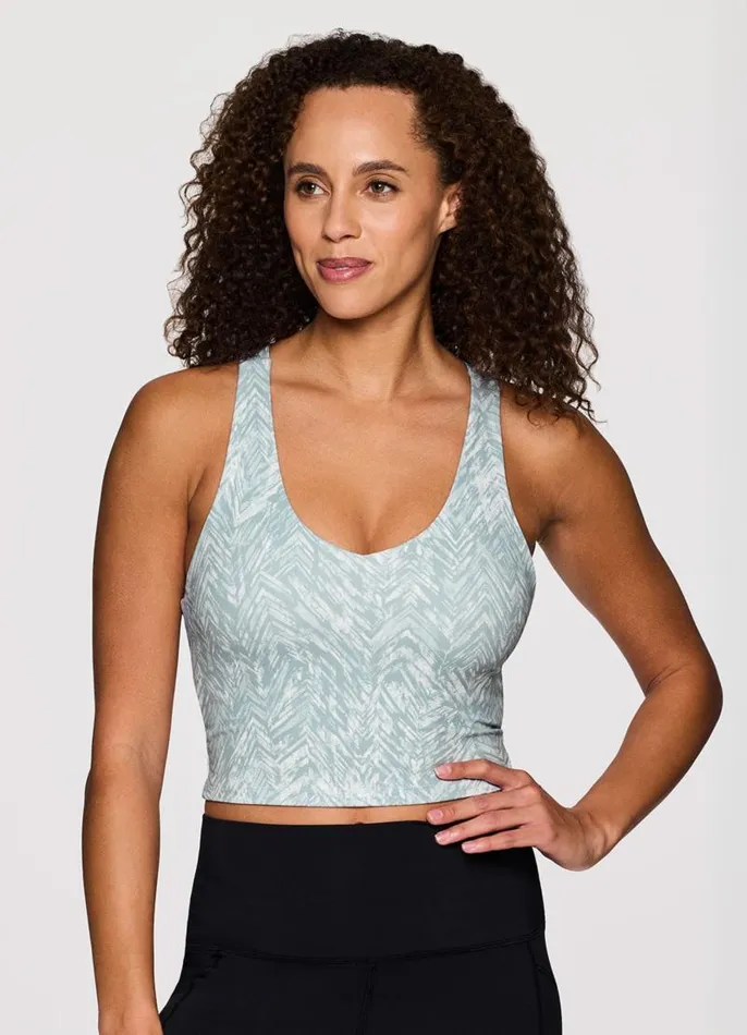 Women So Wavy Super Soft Bra Tank Sea Glass RBX Active Sports Bras