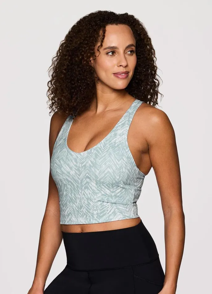 Women So Wavy Super Soft Bra Tank Sea Glass RBX Active Sports Bras