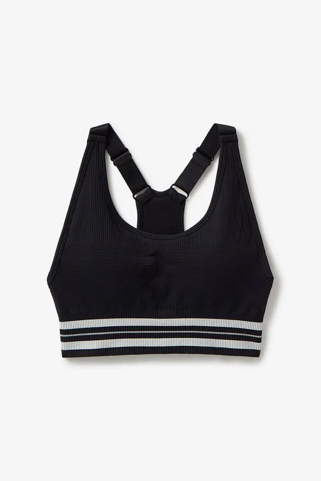 Women Sports Bras Fila Lucky Ace Seamless Sports Bra 985 Blackgardeniaultimate Gray