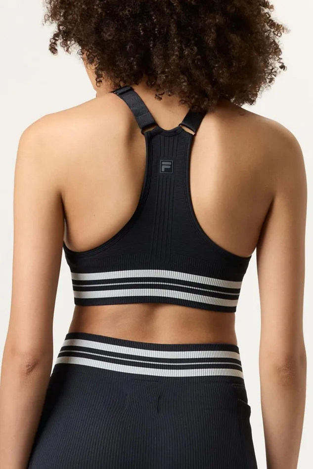 Women Sports Bras Fila Lucky Ace Seamless Sports Bra 985 Blackgardeniaultimate Gray
