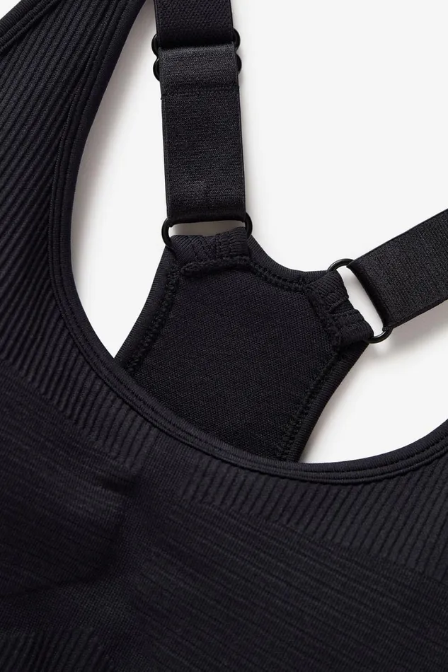 Women Sports Bras Fila Lucky Ace Seamless Sports Bra 985 Blackgardeniaultimate Gray
