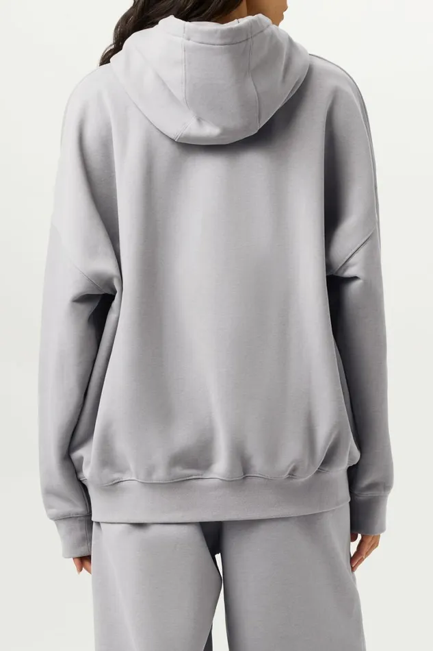 Women Sweatshirts and Hoodies Fila Apex Oversized Hoodie 051 Ultimate Grey