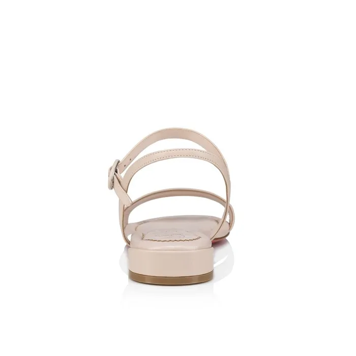 Women Sweet Jane Sandal Sandals 8211 Nappa Leather 8211 Leche Christian Louboutin Flats and Loafers