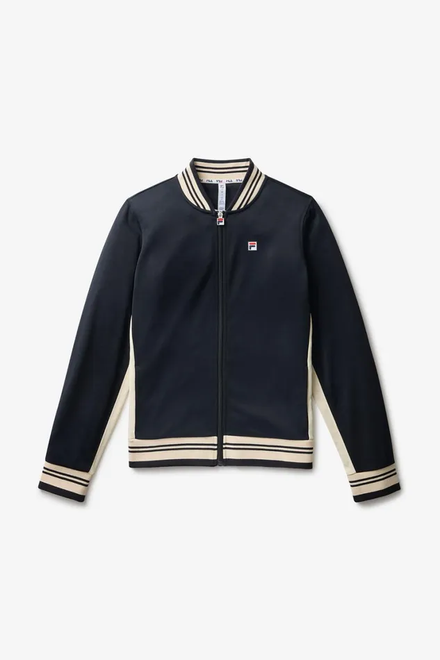 Women Tennis Fila Performance Iconic Settanta Jacket 978 Blackangora