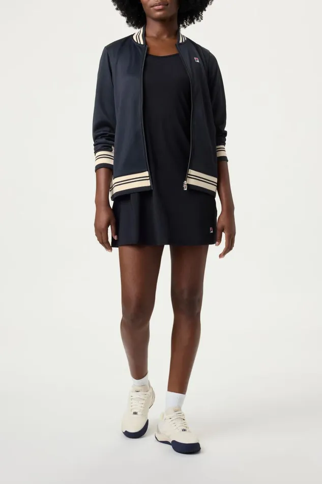 Women Tennis Fila Performance Iconic Settanta Jacket 978 Blackangora