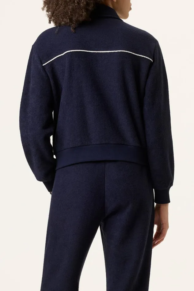 Women Tennis Fila Tennis Terry Track Top 400 Ink Navy